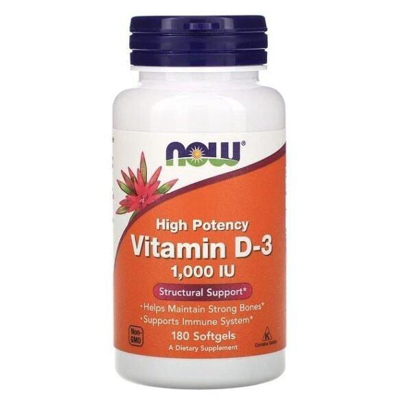 Now Foods D-3 - Vitamin D3 Food untuk Tulang Kuat-1000IU