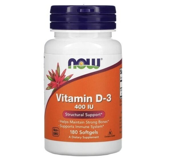 Now Foods D-3 - Vitamin D3 Food untuk Tulang Kuat-400IU