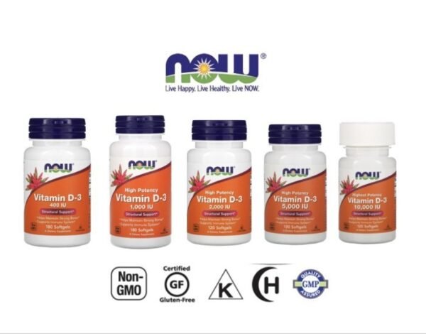 Now Foods D-3 - Vitamin D3 Food untuk Tulang Kuat