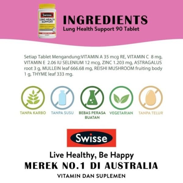 Swisse Ultiboost Lung Health Support, Pernapasan-2