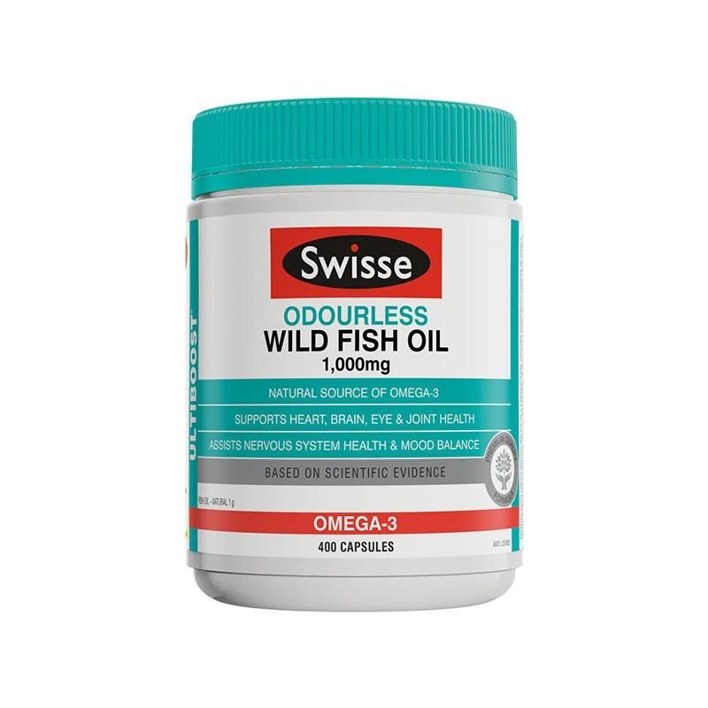 Swisse Ultiboost Odourless Wild Fish Oil 1000mg Minyak Ikan-1