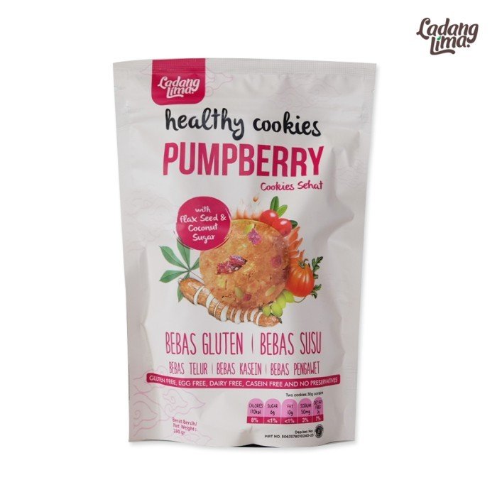 Pumpberry Healthy Cookies 180 gr-1